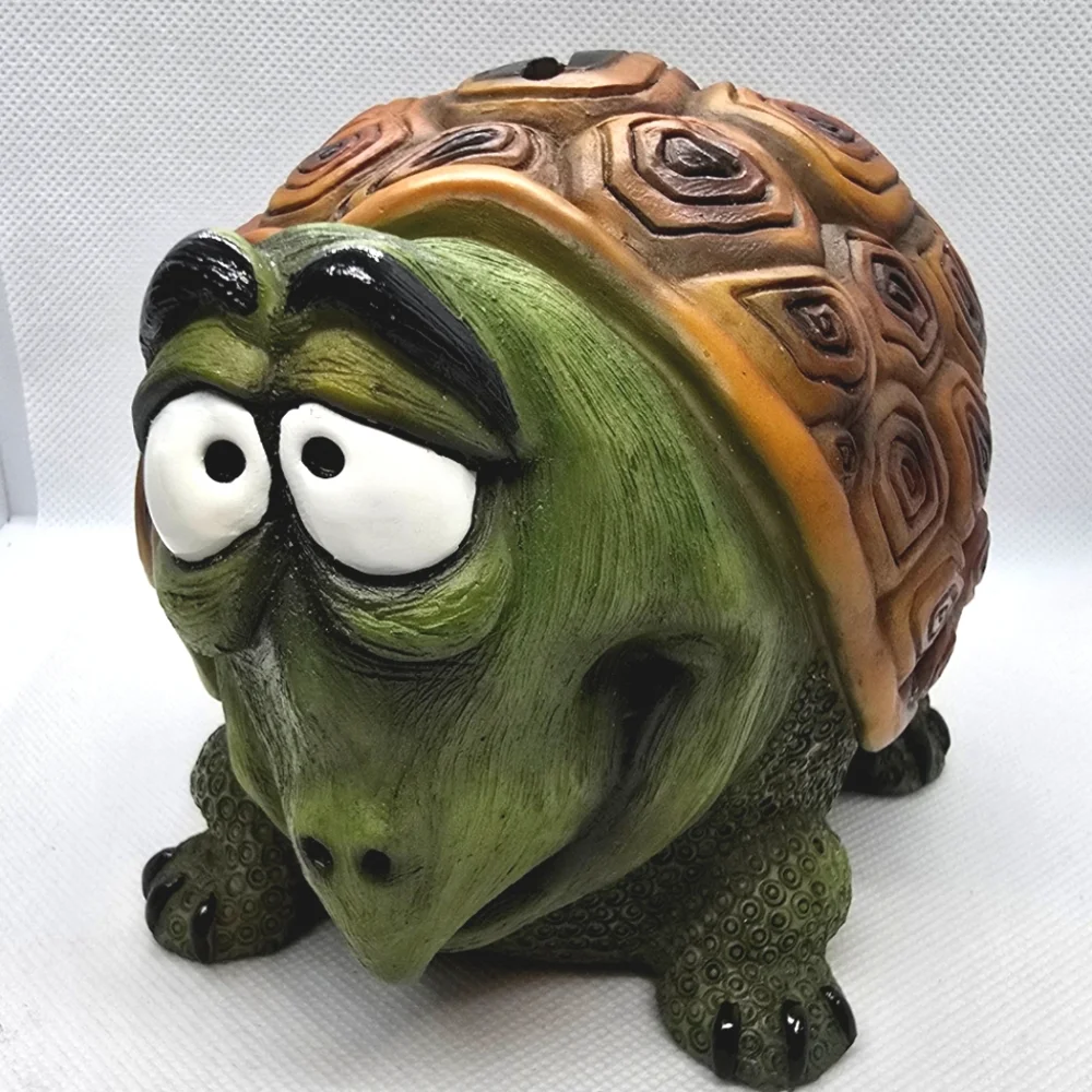Vintage Swibco Turtle Piggy Bank Animal Reptile Piggy Bank Funny